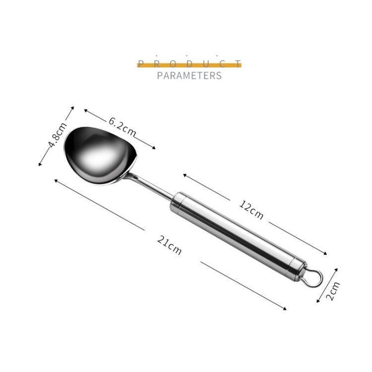 2 cucchiaini da gelato in acciaio inossidabile 304, cucchiaini da dessert, Ice-Cream Scoop