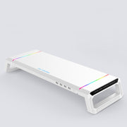 Supporto per laptop pieghevole per rack maggiorato per monitor ICE COOREL T1 con illuminazione RGB e interfaccia di espansione 4xUSB