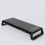 Supporto per laptop pieghevole per rack maggiorato per monitor ICE COOREL T1 con illuminazione RGB e interfaccia di espansione 4xUSB