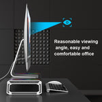 Supporto per laptop pieghevole per rack maggiorato per monitor ICE COOREL T1 con illuminazione RGB e interfaccia di espansione 4xUSB