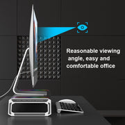 Supporto per laptop pieghevole per rack maggiorato per monitor ICE COOREL T1 con illuminazione RGB e interfaccia di espansione 4xUSB