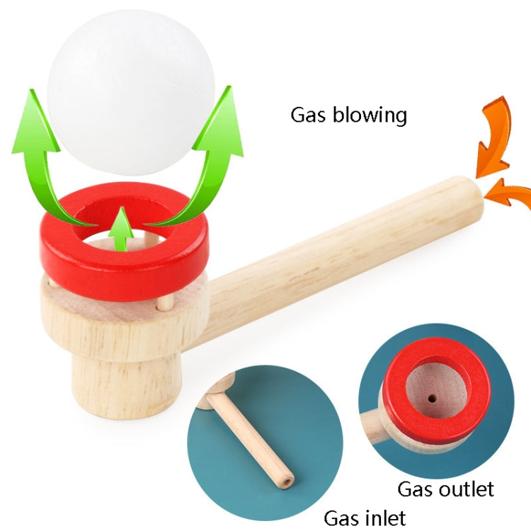 Set 3 soffiatori a sfera in legno per bambini 3-6 anni