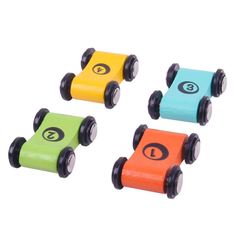 8 Mini Auto da Corsa in Legno per Bambini 3-6 Anni