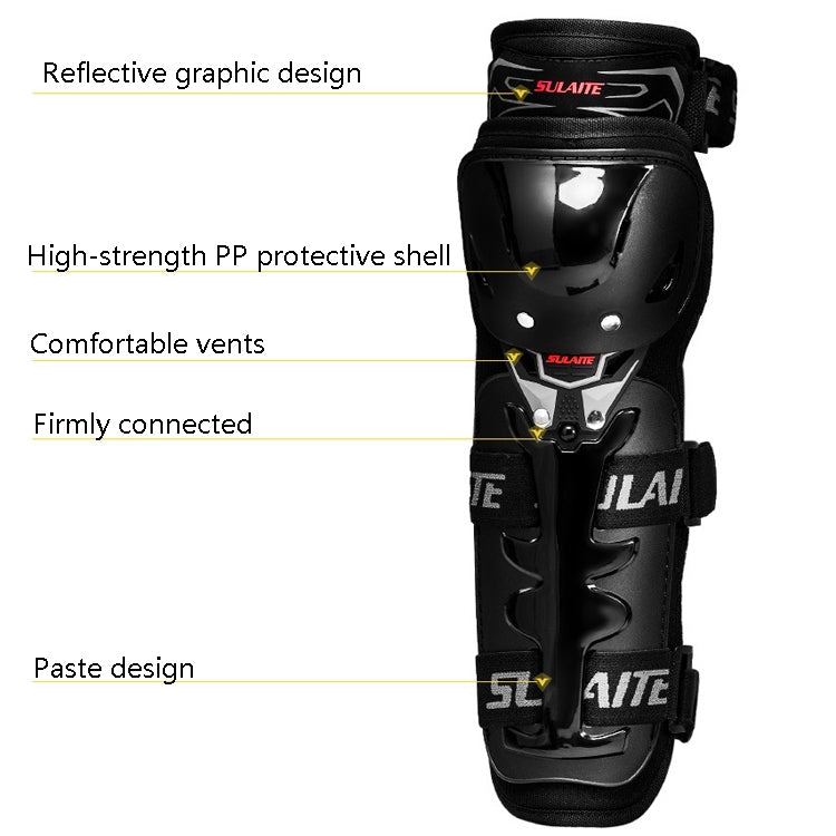 Equipaggiamento protettivo per moto SULAITE Attrezzatura per parabrezza caldo anticaduta per quattro stagioni,, Knee Pads+Elbow Pads, Knee Pads
