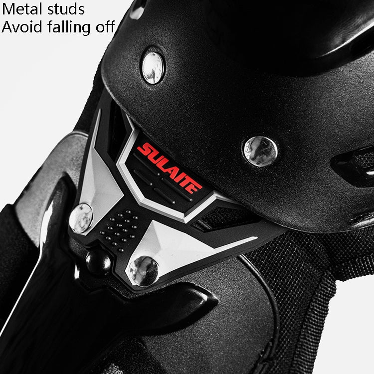 Equipaggiamento protettivo per moto SULAITE Attrezzatura per parabrezza caldo anticaduta per quattro stagioni,, Knee Pads+Elbow Pads, Knee Pads