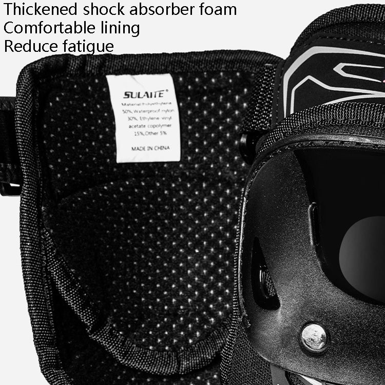 Equipaggiamento protettivo per moto SULAITE Attrezzatura per parabrezza caldo anticaduta per quattro stagioni,, Knee Pads+Elbow Pads, Knee Pads
