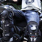 Equipaggiamento protettivo per moto SULAITE Attrezzatura per parabrezza caldo anticaduta per quattro stagioni,, Knee Pads+Elbow Pads, Knee Pads