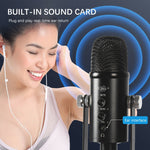 Microfono a condensatore USB BM-86 per registrazione vocale