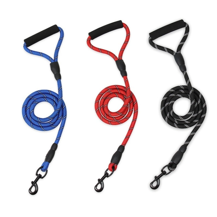 Guinzaglio riflettente per animali domestici da 2 pezzi, per cani di taglia media e grande, Blue, Black, Red
