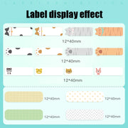 Adesivo cosmetico in carta per etichette termiche Adesivo con nome in bottiglia per stampante NIIMBOT D11, Transparent Sticker, Love, Finding Nemo, Cute Paradise, Birds and Flowers, Japanese Cuisine, Christmas Wishes, Snow Red, Snow Blue