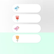 Adesivo cosmetico in carta per etichette termiche Adesivo con nome in bottiglia per stampante NIIMBOT D11, Transparent Sticker, Love, Finding Nemo, Cute Paradise, Birds and Flowers, Japanese Cuisine, Christmas Wishes, Snow Red, Snow Blue