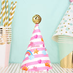 20 cappelli carini per bambini abbronzanti per compleanno, decorazione per torte, decorazioni per feste, Cats, Unicorn, Wave Point, Daisy, Happy Birthday, Star & Moon Bronzing, Golden Ball Cap Happy Birthday, Golden Ball Cap 2 Monster                  ...