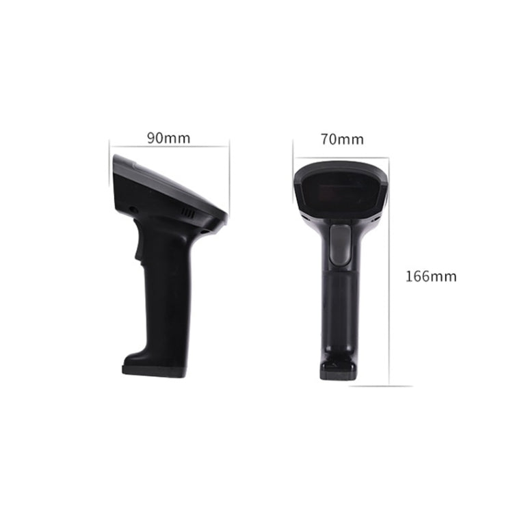 Scanner barcode laser con cavo e wireless per negozi