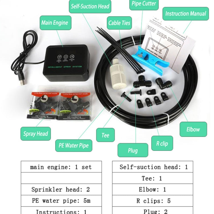 MIUS Tank Timing Spray System per umidificazione piante
