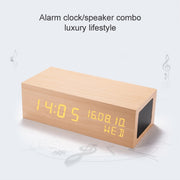 Orologio in legno con altoparlante Bluetooth