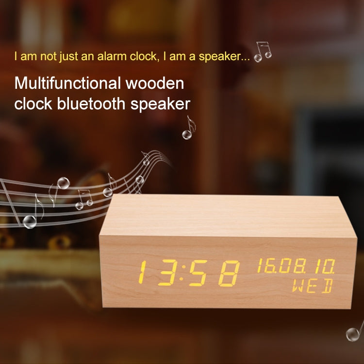 Orologio in legno con altoparlante Bluetooth