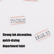 A400 3 pezzi Carta per codici colore Carta per etichette prezzo supermercato, Double Red line, Red, Yellow, Green, Pink, Pure White