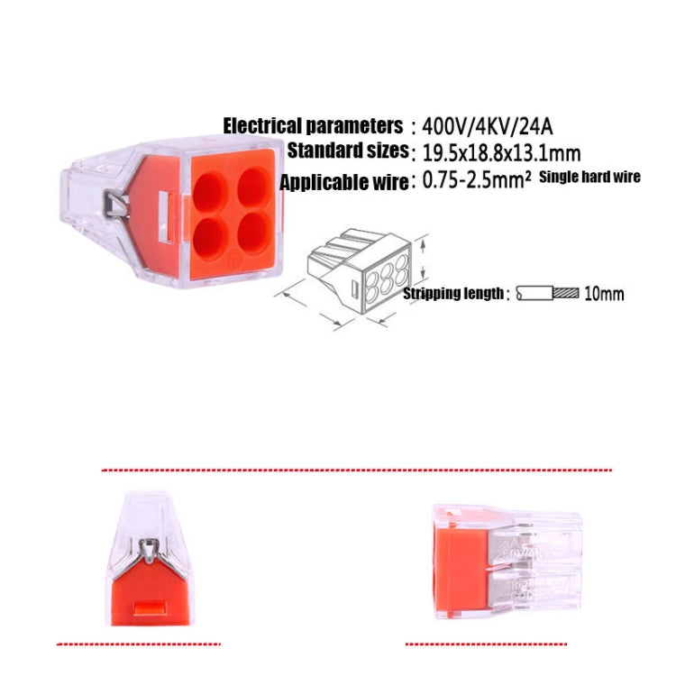 10 terminali per connettori a filo rapido VSE-104