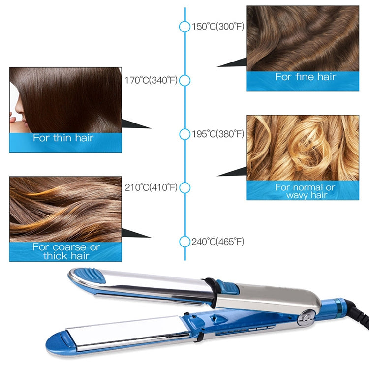Ferro arricciacapelli per piastra per capelli in titanio 2 in 1, EU, US, UK