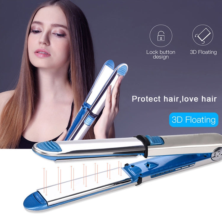 Ferro arricciacapelli per piastra per capelli in titanio 2 in 1, EU, US, UK