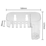 Adesivo magico Scatola portaoggetti per trucco da toilette in plastica Scatola trasparente per organizzazione creativa per la casa,Specifica:, Shallow Style, Deep Style