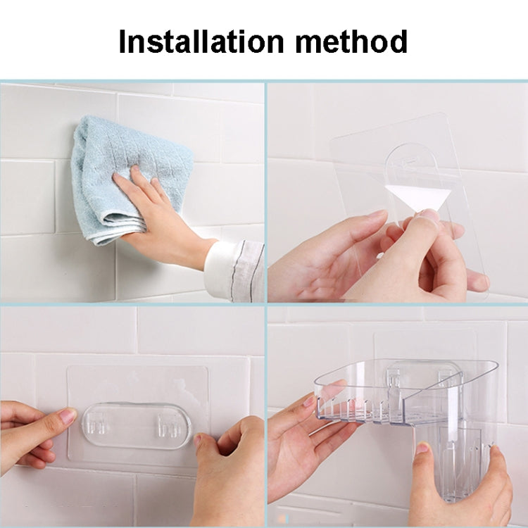 Adesivo magico Scatola portaoggetti per trucco da toilette in plastica Scatola trasparente per organizzazione creativa per la casa,Specifica:, Shallow Style, Deep Style