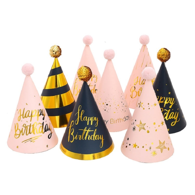 20 pezzi Cappello di compleanno con palla di pelliccia con paillettes Forniture per feste di compleanno Cappello di carta, No. 1, No. 2 Glitter, No. 3 Glitter, No. 4 Pure Gold, No. 7 Pink, No. 8 Pink, No.10 Love Horse Orange, 1 Gem Green Flash Ball    ...