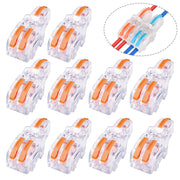 Terminale di connessione rapida per filo di rame con testa di derivazione multifunzione da 10 pezzi, F12 Orange Handle One in Two Out, F12 Blue Handle One in Two Out, F12 Yellow Handle One in Two Out, F13 Orange Handle One in Three Out