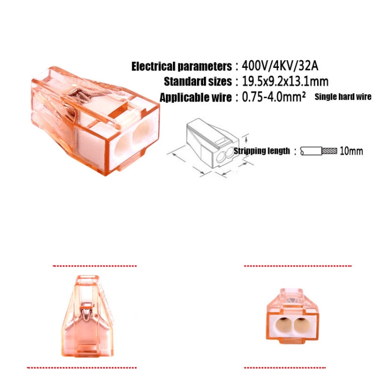 10 PCS 602A Filo Connettore rapido Morsettiera plug-in Splitter parallelo Crimp Cap Connettore isolato in rame