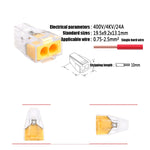 Terminale connettore filo rigido 0,75-2,5 mm² 24A 400V