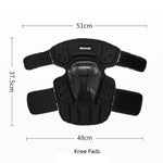 Equipaggiamento protettivo in fibra di carbonio traspirante a prova di caduta antivento per moto fuoristrada SULAITE, Knee Pads+Elbow Pads, Knee Pads