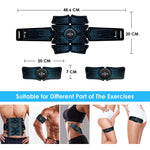 8-Piece Pigro Addome Fitness Massaggiatore Ricaricabile Home Fitness Cintura Adesivi muscolari addominali, 8-Piece Fitness Massager