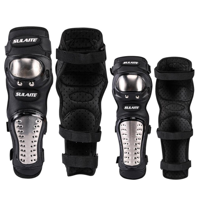 SULAITE GT341 Ginocchiere per moto in acciaio inossidabile Gomitiere per fuoristrada Ciclismo da corsa Equipaggiamento protettivo sportivo anticaduta, GT341