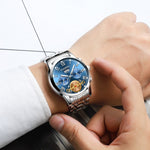 Orologio al quarzo multifunzione FNGEEN 4001 da uomo non meccanico, Gold Blue Surface, Gold White Surface, White Steel Blue Surface, White Steel White Surface, Brown Leather Gold Blue Surface, Brown leather Gold White Surface                           ...