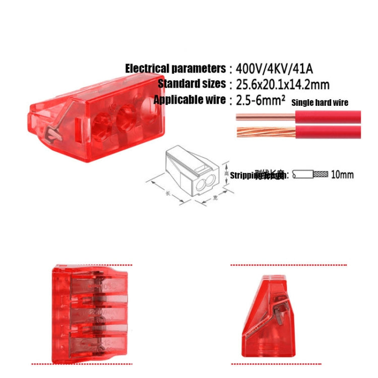 10 PZ VSELE VSE-103DConnettore cavo PCT morsettiera