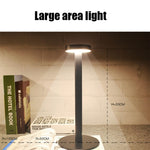 Lampada da tavolo da comodino a LED impermeabile USB BC965 per protezione degli occhi degli studenti, Black, White, White Storage, Yellow Marble Pattern, Ink Marble Pattern