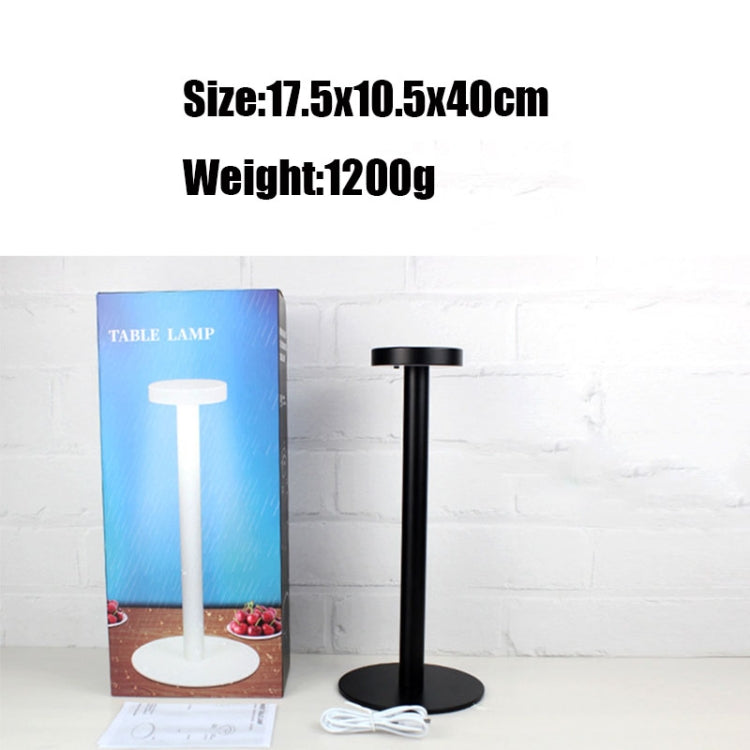 Lampada da tavolo da comodino a LED impermeabile USB BC965 per protezione degli occhi degli studenti, Black, White, White Storage, Yellow Marble Pattern, Ink Marble Pattern