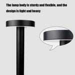 Lampada da tavolo da comodino a LED impermeabile USB BC965 per protezione degli occhi degli studenti, Black, White, White Storage, Yellow Marble Pattern, Ink Marble Pattern
