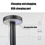 Lampada da tavolo da comodino a LED impermeabile USB BC965 per protezione degli occhi degli studenti, Black, White, White Storage, Yellow Marble Pattern, Ink Marble Pattern