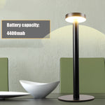 Lampada da tavolo da comodino a LED impermeabile USB BC965 per protezione degli occhi degli studenti, Black, White, White Storage, Yellow Marble Pattern, Ink Marble Pattern