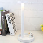 Lampada da tavolo da comodino a LED impermeabile USB BC965 per protezione degli occhi degli studenti, Black, White, White Storage, Yellow Marble Pattern, Ink Marble Pattern