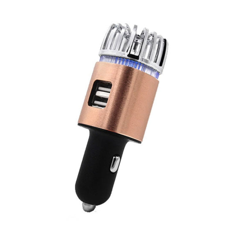JO-6291 Ioni negativi Auto Sterilizzazione Purificatore d'aria Telefono cellulare Ricarica ad alta velocità Doppio accendisigari USB, JO-6291 Mysterious Silver, JO-6291 Tyrant Gold