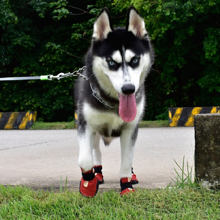 Scarpe per animali domestici antiscivolo resistenti all'usura HCPET Scarpe per cani traspiranti per quattro stagioni, 1, 2, 3, 4, 5, 6, 7, 8