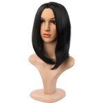 Copricapo sintetico per capelli corti da donna, Black, Red Wine, Light Brown, Dark Brown, Black Brown