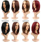 Copricapo sintetico per capelli corti da donna, Black, Red Wine, Light Brown, Dark Brown, Black Brown