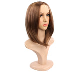 Copricapo sintetico per capelli corti da donna, Black, Red Wine, Light Brown, Dark Brown, Black Brown