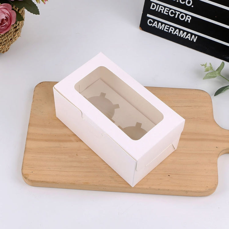 Scatola per torta per muffin, scatola per imballaggio di cupcake con finestra da 25 pezzi, con supporto interno, 2 In One (White), 2 In One (Marble), 2 In One (Kraft Paper), 4 In One (White), 4 In One (Marble), 4 In One (Kraft Paper), 6 In One (White) ...