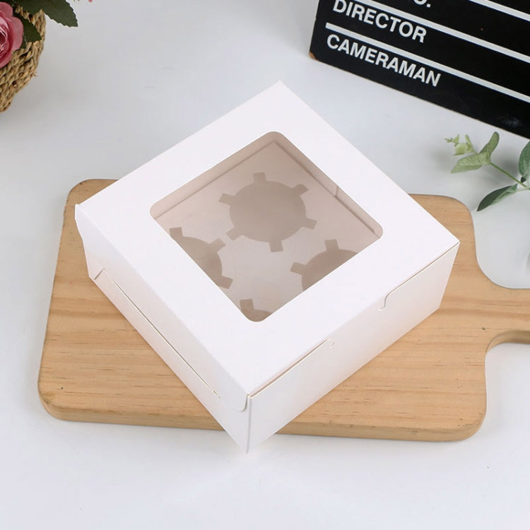 Scatola per torta per muffin, scatola per imballaggio di cupcake con finestra da 25 pezzi, con supporto interno, 2 In One (White), 2 In One (Marble), 2 In One (Kraft Paper), 4 In One (White), 4 In One (Marble), 4 In One (Kraft Paper), 6 In One (White) ...