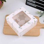 Scatola per torta per muffin, scatola per imballaggio di cupcake con finestra da 25 pezzi, con supporto interno, 2 In One (White), 2 In One (Marble), 2 In One (Kraft Paper), 4 In One (White), 4 In One (Marble), 4 In One (Kraft Paper), 6 In One (White) ...