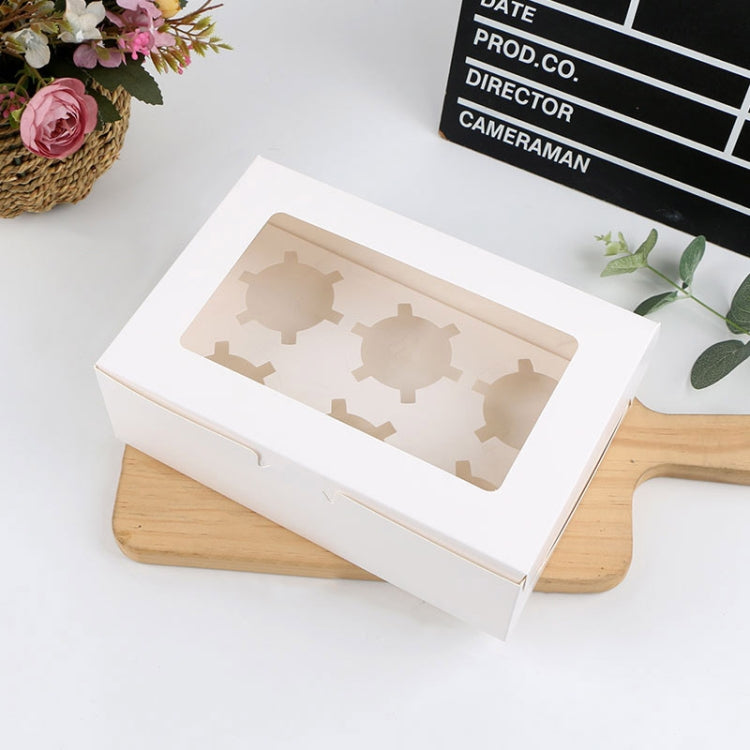 Scatola per torta per muffin, scatola per imballaggio di cupcake con finestra da 25 pezzi, con supporto interno, 2 In One (White), 2 In One (Marble), 2 In One (Kraft Paper), 4 In One (White), 4 In One (Marble), 4 In One (Kraft Paper), 6 In One (White) ...